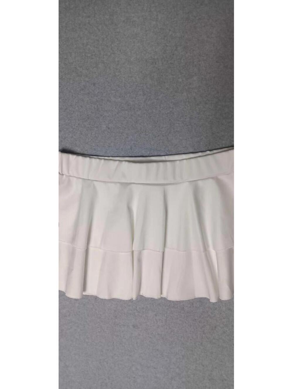 NWT! Avidlove Tiered Mini Skirt Womens Size Small White Preppy Sexy - Picture 7 of 9